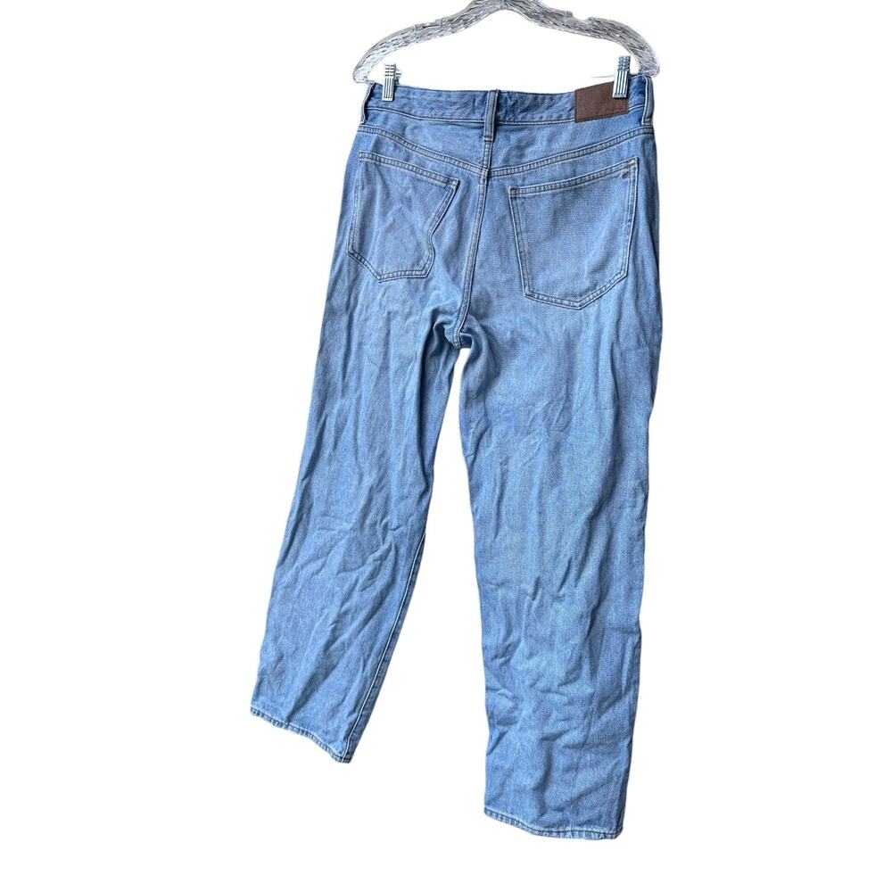 madewell curvy low-slung straight jeans sevilla wash: no689 crosstab edition 28 - Picture 5 of 10
